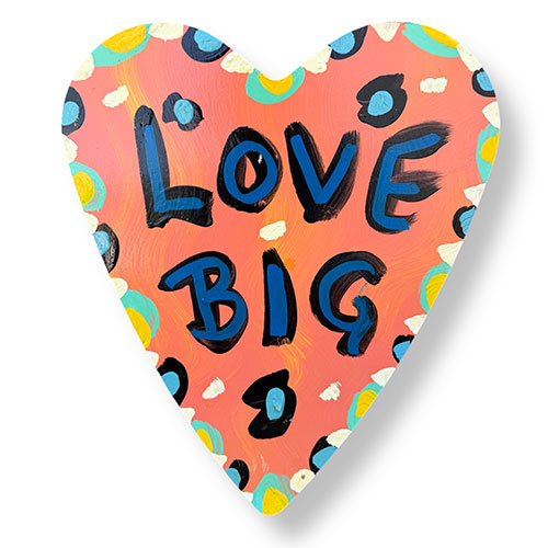 BeBo 12"x14" Love Big Painted Heart WP6129